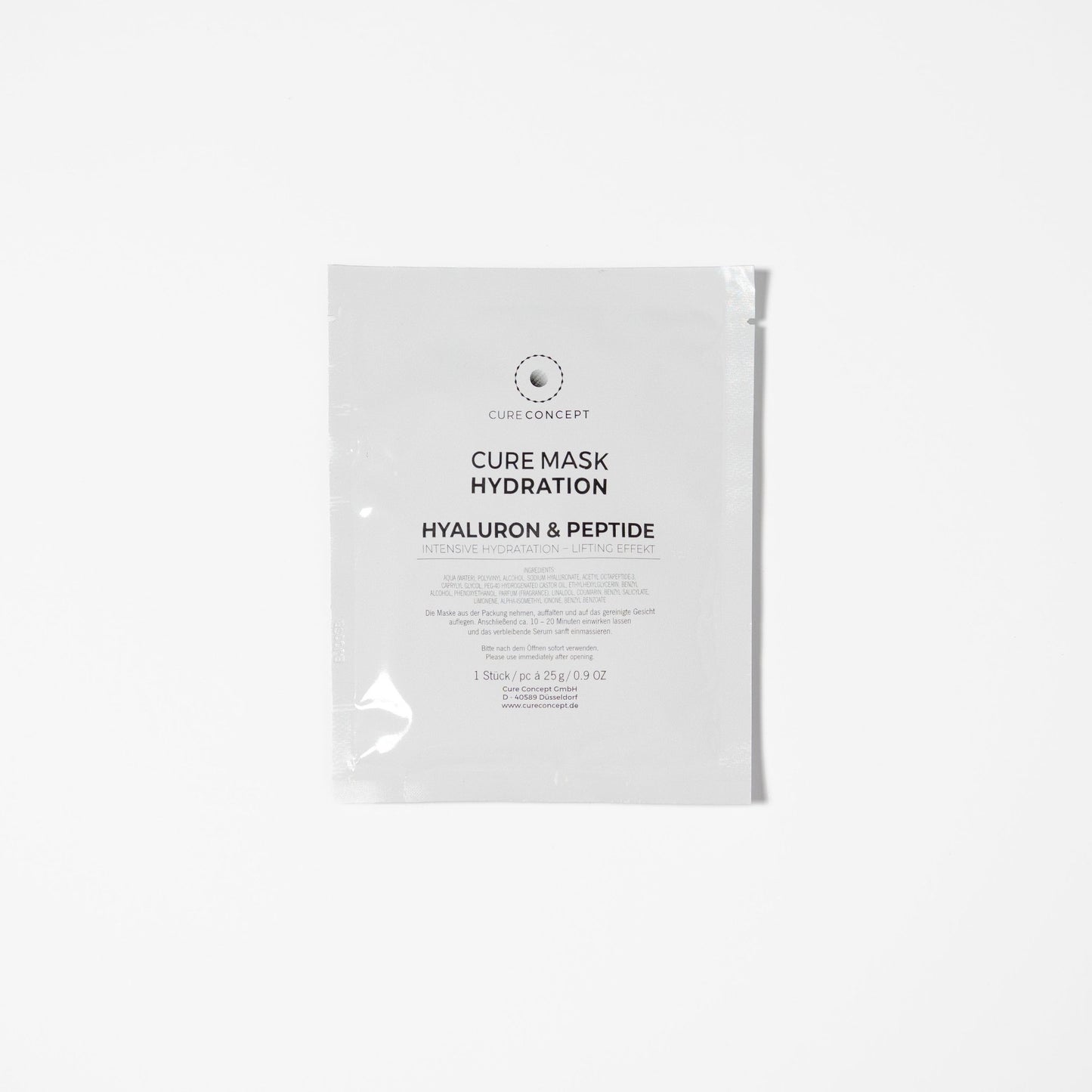 Hydration Mask - Hyaluron & Peptide Sheet Mask - Cure Concept